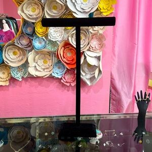 BLACK VELVET JEWLERY OR CLOTHING HOLDER/DISPLAY